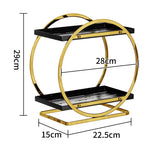 Luxury 2-Tier Round Countertop Vanity Organizer
