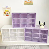 9pcs Stackable Desktop Drawer Organizer