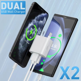 AU Dual USB Wall Charger Plug 5V/2.1A (2/4 Pack)