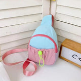 Colorblock Crossbody Bag for Girls