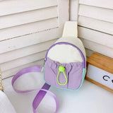 Colorblock Crossbody Bag for Girls