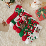 7 Pairs Women’s Christmas Slipper Socks Set