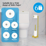 Stainless Gold Freestanding Toilet Paper Holder