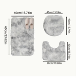 3pcs Plush Bathroom Rug Set – Non-Slip & Warm