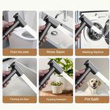 Wall-Mounted Bidet Spray Gun Set