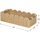 CubesLand ScallopTrim Toilet Paper Basket