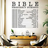 Bible Emergency Numbers Wall Sticker