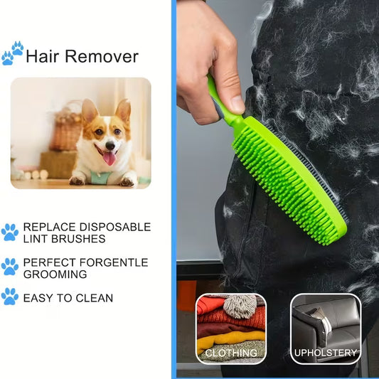 Silicone Pet Hair Remover Brush & Lint Cleaner