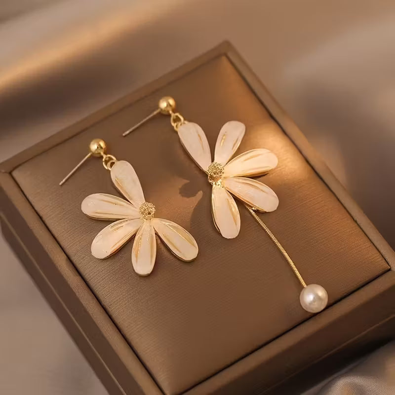 Daisy French Style Drop Earrings