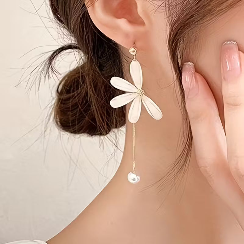 Daisy French Style Drop Earrings