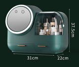Cute Makeup Organizer Box with USB Fan