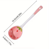 Kawaii Strawberry Ceramic Soup Spoon