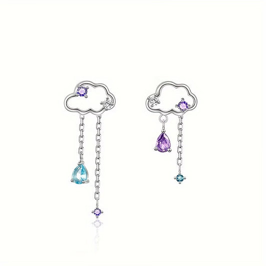 Cloud Asymmetric Stud Earrings