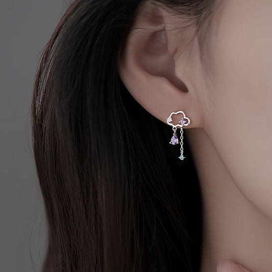 Cloud Asymmetric Stud Earrings