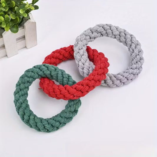 Colorful Donut Rope Pet Toy
