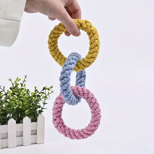 Colorful Donut Rope Pet Toy