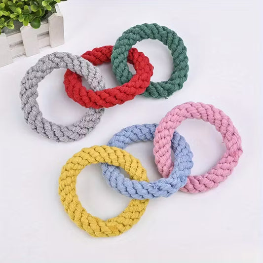 Colorful Donut Rope Pet Toy