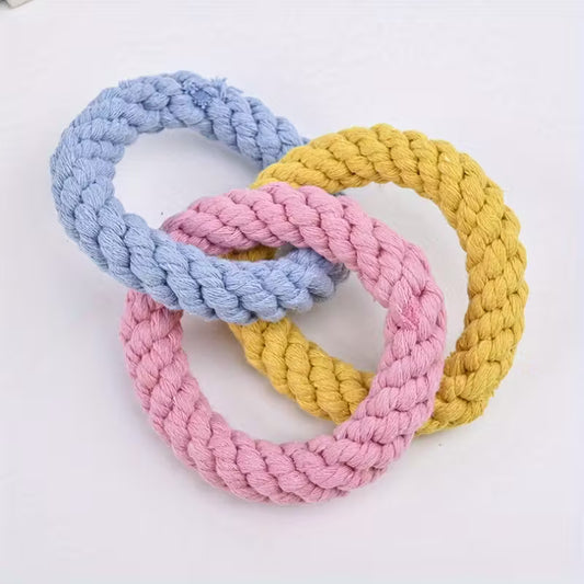 Colorful Donut Rope Pet Toy