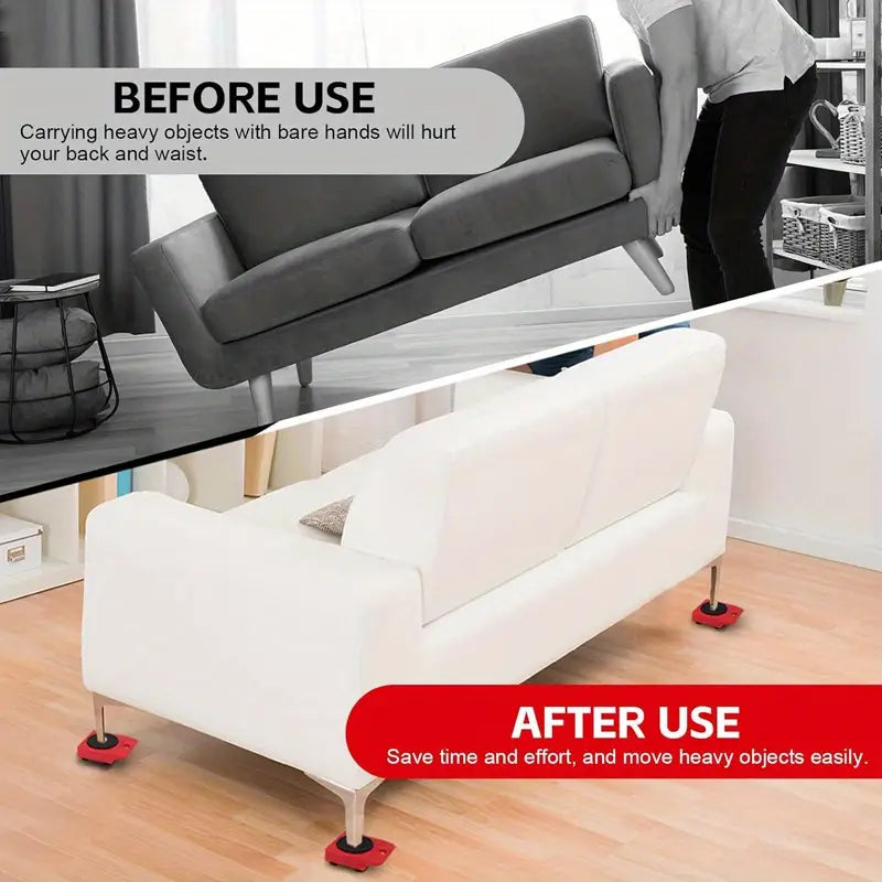 [Heavy Moving] 1 SET Furniture Moving System | Five-Piece Set | Moving Tool | Lifter Roller | Move Tool Set | Wheel Mover | Slider