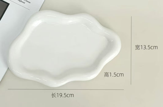 Ceramic Cloud Jewelry Tray Trinket Dish