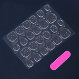 Simple love French almond nails