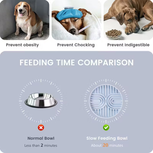 Silicone Slow Feeder Dog Bowl