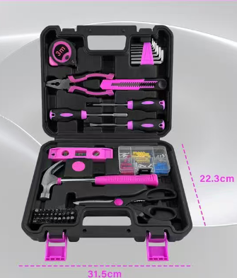 138-Piece Pink Household Tool Kit