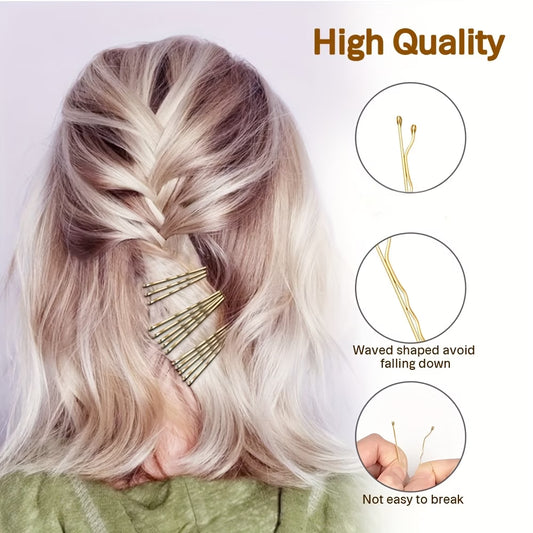 Secure Hair Pins with Storage Box