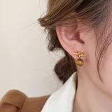 Tiger Eye Wrap Earrings