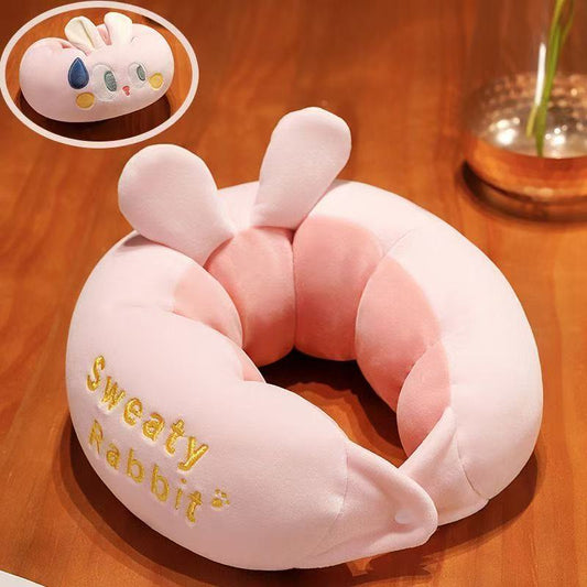 Cute Cartoon Cat U-Shaped Neck Pillow