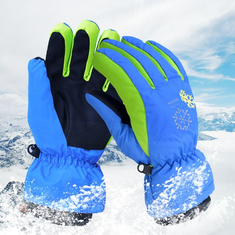 (3-15Y) Kids Windproof Winter Ski Mittens