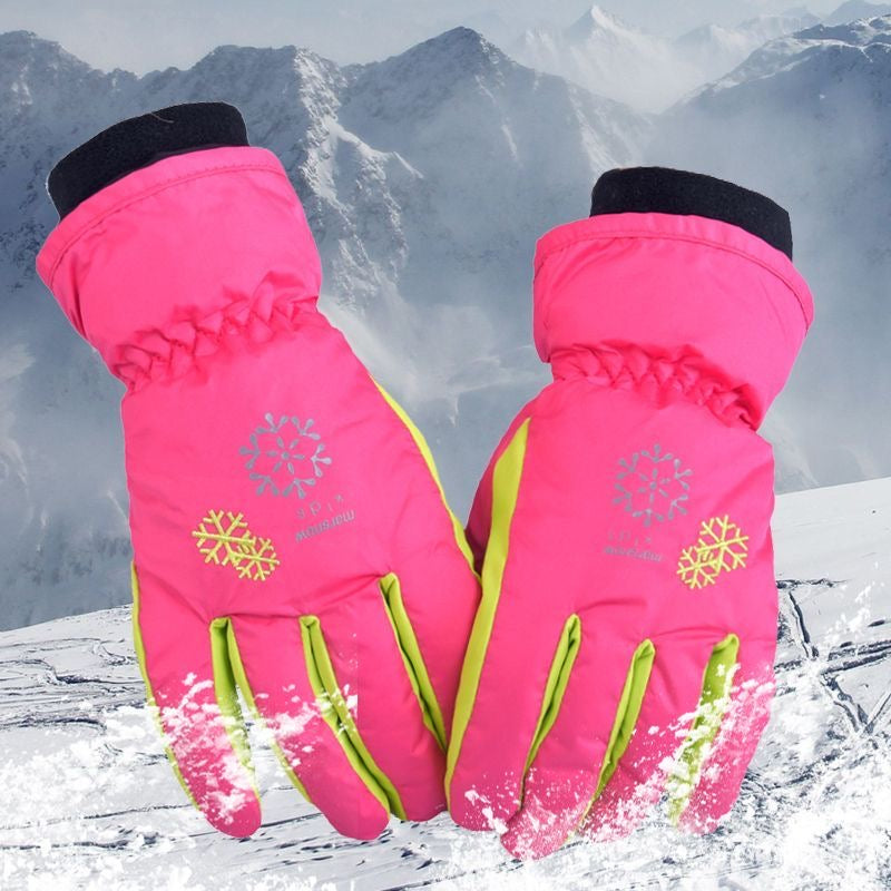 (3-15Y) Kids Windproof Winter Ski Mittens