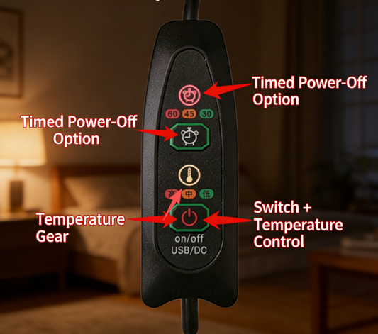 USB Electric Foot Warmer with Soft Wool