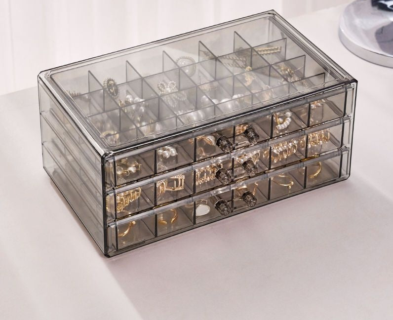 3-Layer Acrylic Earring Holder Display Box
