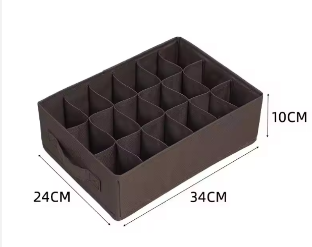 18-Grid Sock & Underwear Drawer Organizer Box