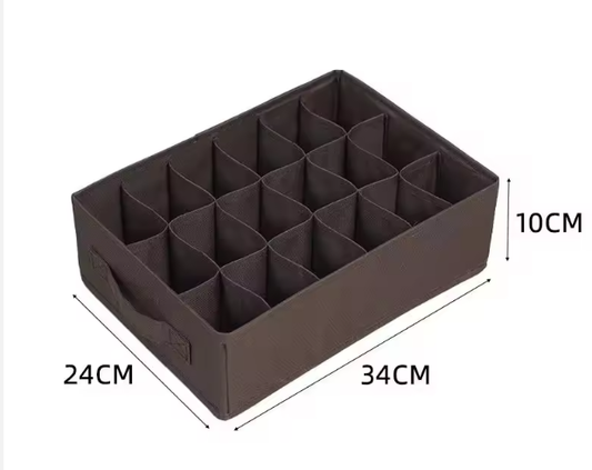 18-Grid Sock & Underwear Drawer Organizer Box