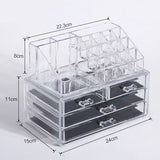 Foldable Clear Acrylic Organizer Box