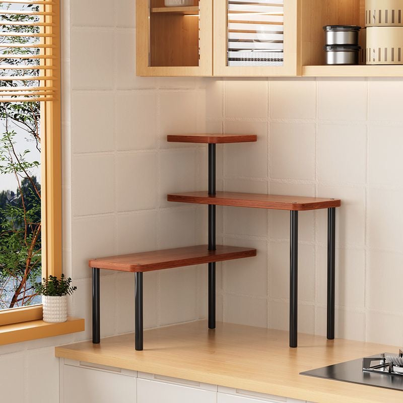 3-Tier Movable Corner Countertop Organizer