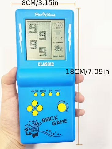 Classic Retro Handheld Game Console (Large Screen)