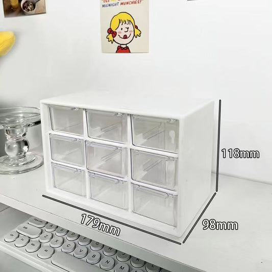 9pcs Stackable Desktop Drawer Organizer