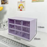 9pcs Stackable Desktop Drawer Organizer