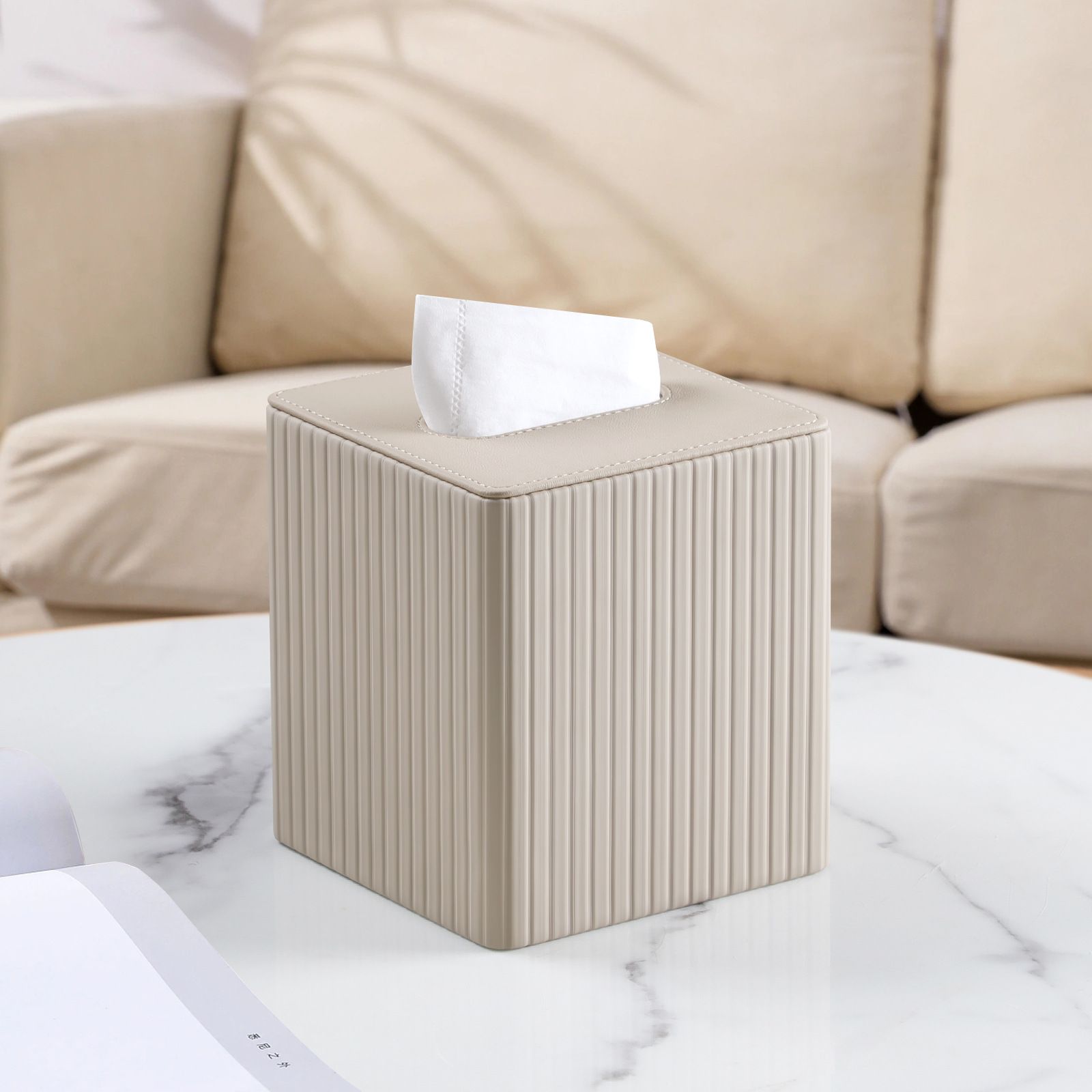PU Leather Tissue Box Cover
