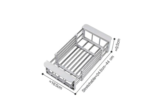 Retractable Above-Sink Dish Drying Rack with Chopstick Holder