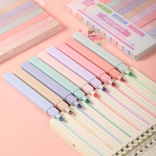 Cute Pastel Highlighters 6pcs Set