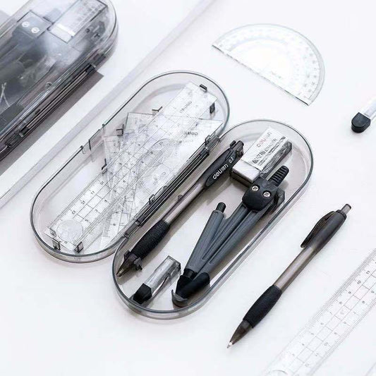 8-Piece Set Student Math Drawing Geometry Kit