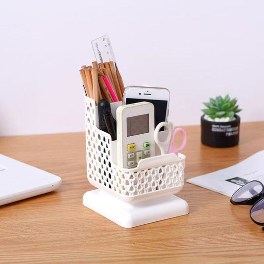 Pen Holder Desktop Organizer with Compartments