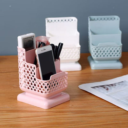 Pen Holder Desktop Organizer with Compartments