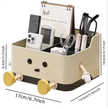 Multifunctional Desktop Storage Box with Display Shelf (1pc)