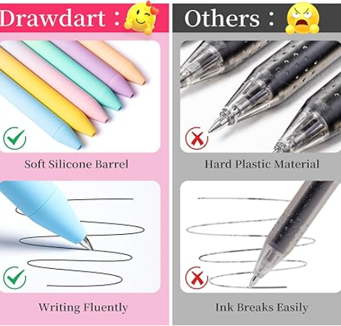 Smooth Writing Pens 6pcs
