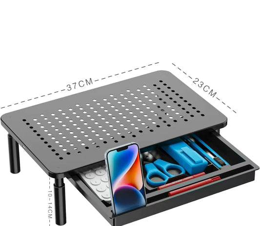 WALI Adjustable Monitor Stand with Storage